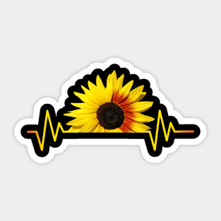 sunflower, sunflowers, heartbeat, sunflowerfield Sticker